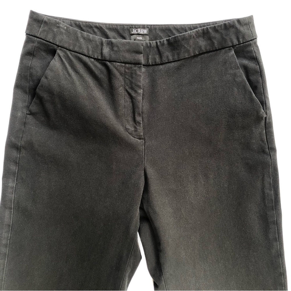 J. Crew Kate Pant - Black Straight Leg Four Season Stretch Size 8 - Picture 3 of 8